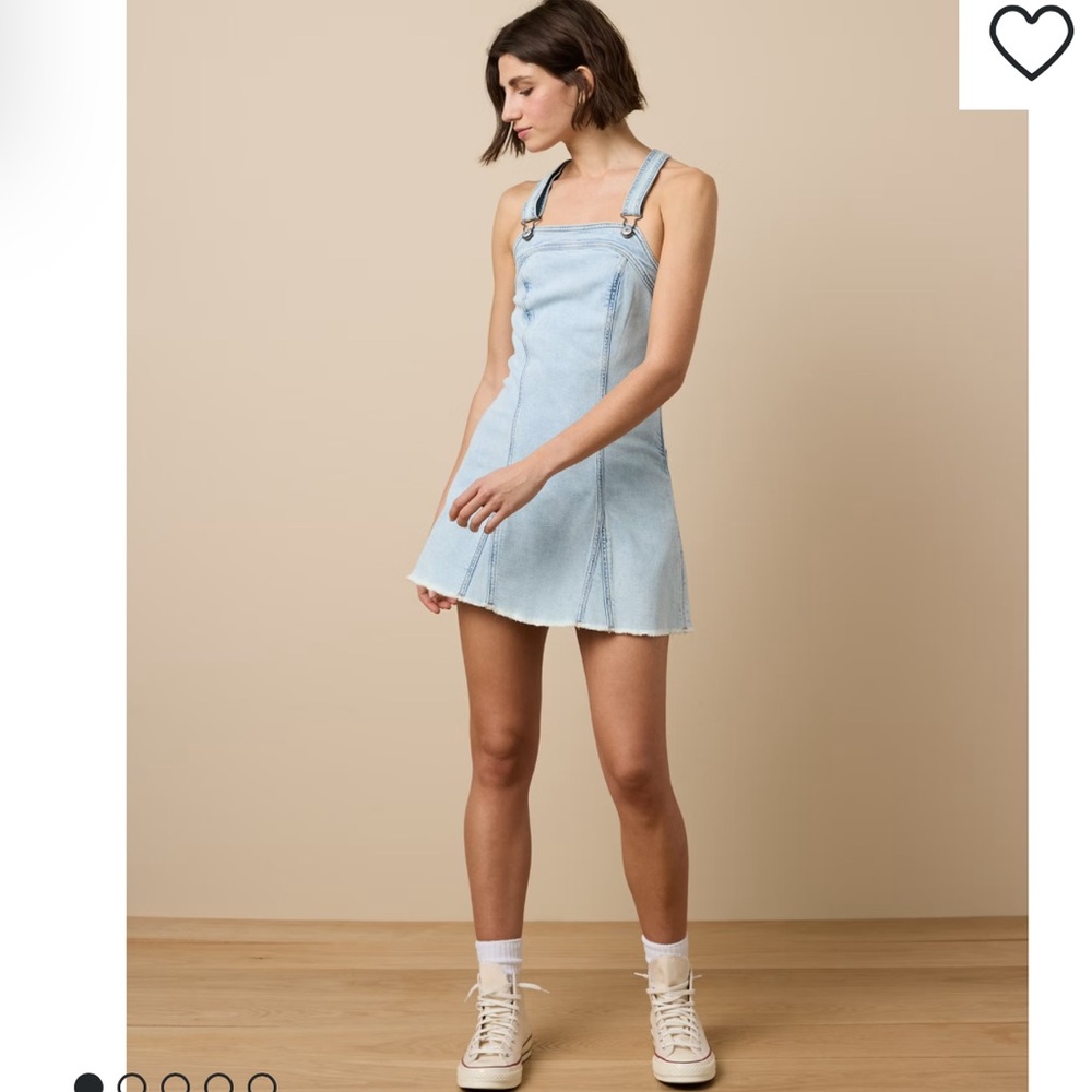 American Eagle Denim Mini Dress size L NWT